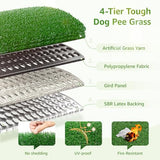 LOOBANI Dog Grass Pee Pads, Artificial Dog Grass Pads for Potty Tray, Fake Grass for Dogs to Pee On, Outdoor Indoor Pee Grass for Dog Potty (18*23 inch) LOOBANI