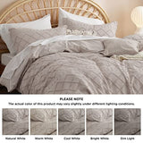 Bedsure Boho Duvet Cover King Size - Linen Breathable & Soft Boho Bedding, Machine Washable Comforter Cover for All Seasons, Includes 1 Duvet Cover 104"x90" with 2 Pillow Shams & Zipper Closure Bedsure