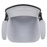 Flash Furniture Kale Mid-Back White Mesh Ergonomic Drafting Chair | Adjustable Foot Ring, Flip-Up Arms Flash Furniture