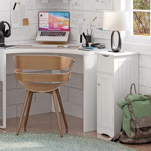 RiverRidge Slim, White Ashland Cabinet with Drawer RiverRidge