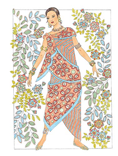 Creative Haven Fantasy Fashions Coloring Book (Adult Coloring Books: Fashion) Dover Publications