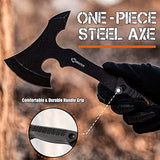 ANTARCTICA Throwing Axe Knife Set 11 inch Full Tang Stainless Steel Throwing Tomahawk Axe and 8 inch Stainless Steel Well-Balanced Throwing Knife for Recreation and Competition(3 Packs) ANTARCTICA