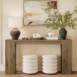 RoyalCraft 63'' Long Console Table, Farmhouse Entryway Table with Storage, Narrow Wooden Rectangular Sofa Table Behind The Couch, Living Room, Entrance, Hallway, Natural RoyalCraft