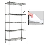 EFINE 5-Shelf Shelving Unit with Shelf Liners Set of 5, Adjustable, Metal Wire Shelves, 150lbs Loading Capacity Per Shelf, Shelving Units and Storage for Kitchen and Garage Catalina Creations