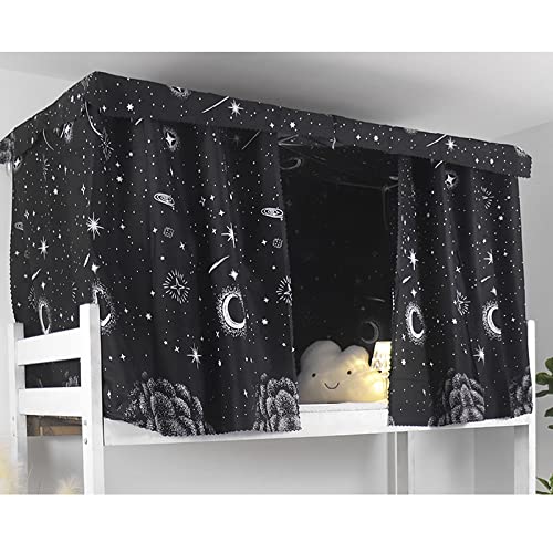 TINAYAUE Blackout Bunk Bed Curtain Dormitory Lightproof Curtains Students Room Privacy Screen Single Bed Cover Breathable Cloth Improve Sleep Quality in Home Dorm (Style 3, 1 Piece(1.15m*2m)) TINAYAUE
