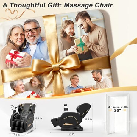 Megashock SL Track 2026 Massage Chair Full Body, Zero Gravity Massage Chair with Back Heat, 12 Fixed Rollers, Foot Massage, Airbag Massage and Bluetooth Speaker for Home and Office Megashock