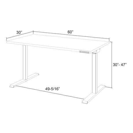 Realspace® Magellan Performance Electric 60" W Height-Adjustable Standing Desk, Espresso Realspace