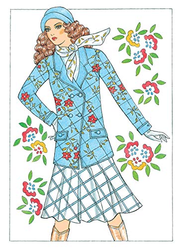 Creative Haven Fabulous Fashions of the 1970s Coloring Book (Adult Coloring Books: Fashion) Dover Publications