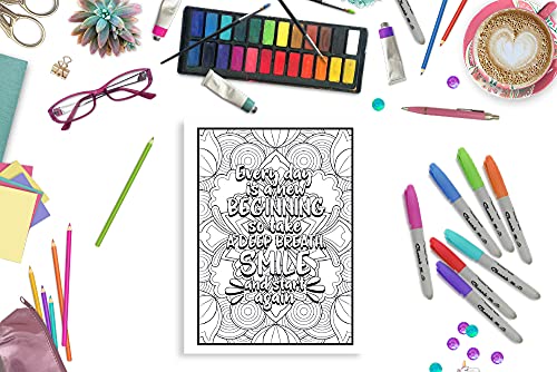 Anxiety Coloring Book for Teens & Adults to Reduce Stress and Anxious Thoughts