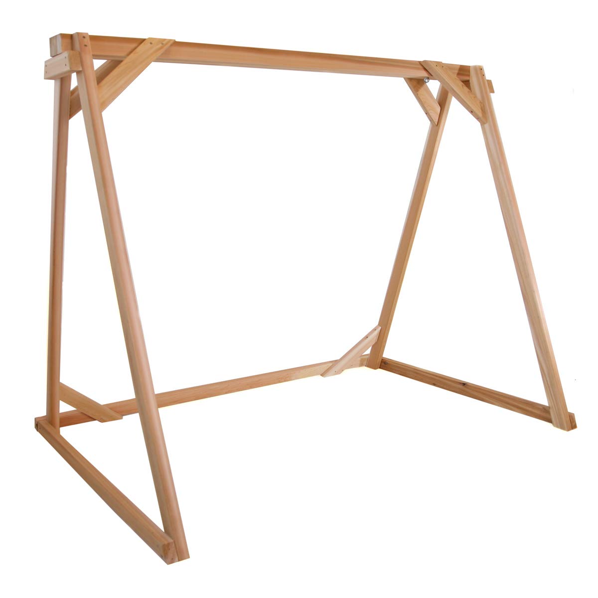 All Things Cedar AF90 Swing Frame | 8ft Premium Outdoor Swing Stand | Durable Porch Swing Frame with Swing Mounting Hardware | Handcrafted Cedar Wood Compatible with 60" Wide Swings 90x48x68