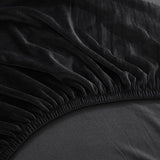 Stretch Futon Cover, Couch Cover for Futon, Armless Sofa Cover, Foldable Sofa Bed Slipcover Without Armrest, Universal Thick Sofa Slipcovers Furniture Protector for Kid, Pet(Velvet Black,Medium) SHEKAKO