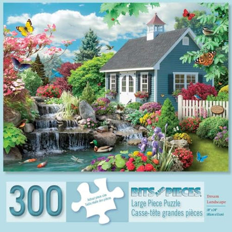 Bits and Pieces – Large 300 Piece Jigsaw Puzzle for Adults – Dream Landscape’ by Artist Alan Giana - Jigsaw Puzzle, Completed Puzzle Size: 18" x 24" Bits and Pieces