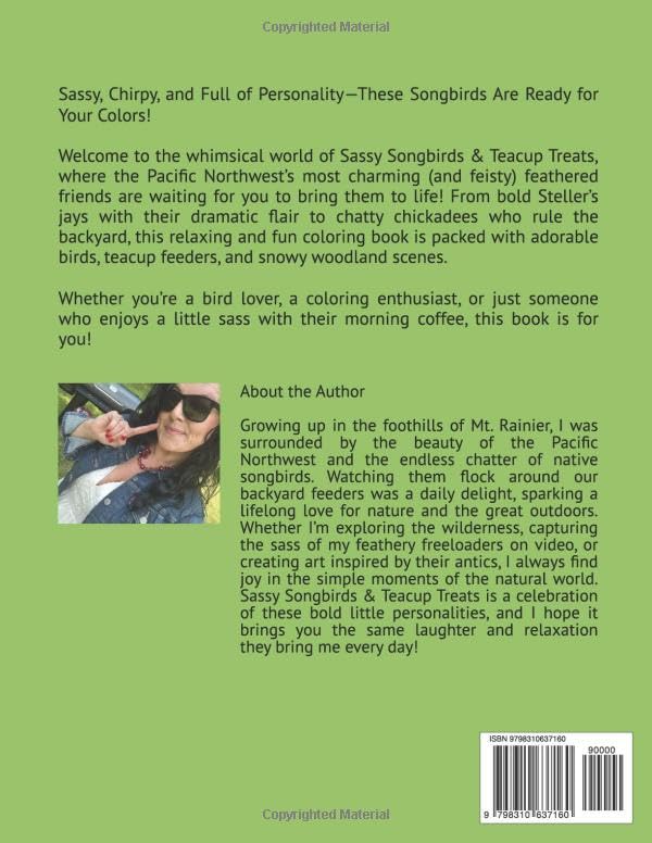 Sassy Songbirds Coloring Book: A Whimsical Pacific Northwest Coloring Adventure Majosta