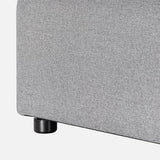 ZINUS Luca Reversible Chaise Sectional Sofa, Modern Style, Flexible Modular Design, Easy Tool-Free Assembly, Grey ZINUS