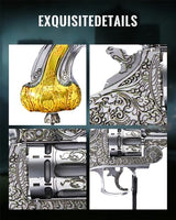 Piececool Metal Model Kits Revolver 3D Metal Puzzle for Adult Jigsaw Set Brain Teaser Best Gifts for Christmas