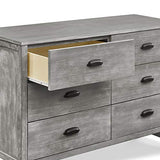 DaVinci Fairway 6-Drawer Double Dresser in Cottage Grey DaVinci