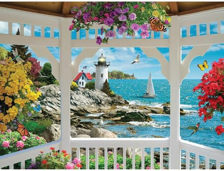 Bits and Pieces Jigsaw Puzzles for Adults 500 Pieces - Gazebo View Bits and Pieces