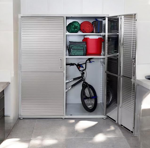 Heavy-Duty Commercial UltraHD Storage Cabinet (Granite Gray, 60" W x 24" D x 72" H) Generic