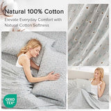 Comfort Spaces 100% Cotton Sheet Set Breathable, Lightweight, Soft with 12" Elastic Pocket Fits up to 14" Mattress, All Season Cozy Bedding, Matching Pillow Case, Twin Lama Multi 3 Piece Comfort Spaces