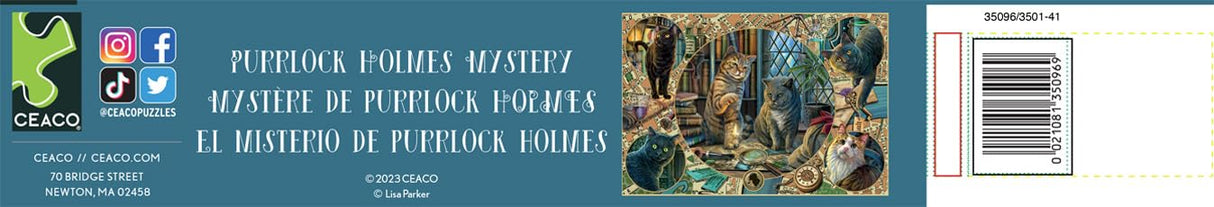Ceaco - Purrlock Holmes Mystery - 2000 Piece Jigsaw Puzzle Ceaco