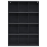 Sandusky Lee IC00461866-09 Heavy Duty Welded All Steel Cubby Storage Cabinet with 12 Sections, 46" Depth x 18" Width x 66" Height, Black Sandusky