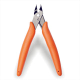 KATA 5 Inch Micro Wire Cutters, Precision Mini Flush Cutters and Clean Cut Pliers for Electronics, Model, Jewelry, Model Kits, Orange KATA