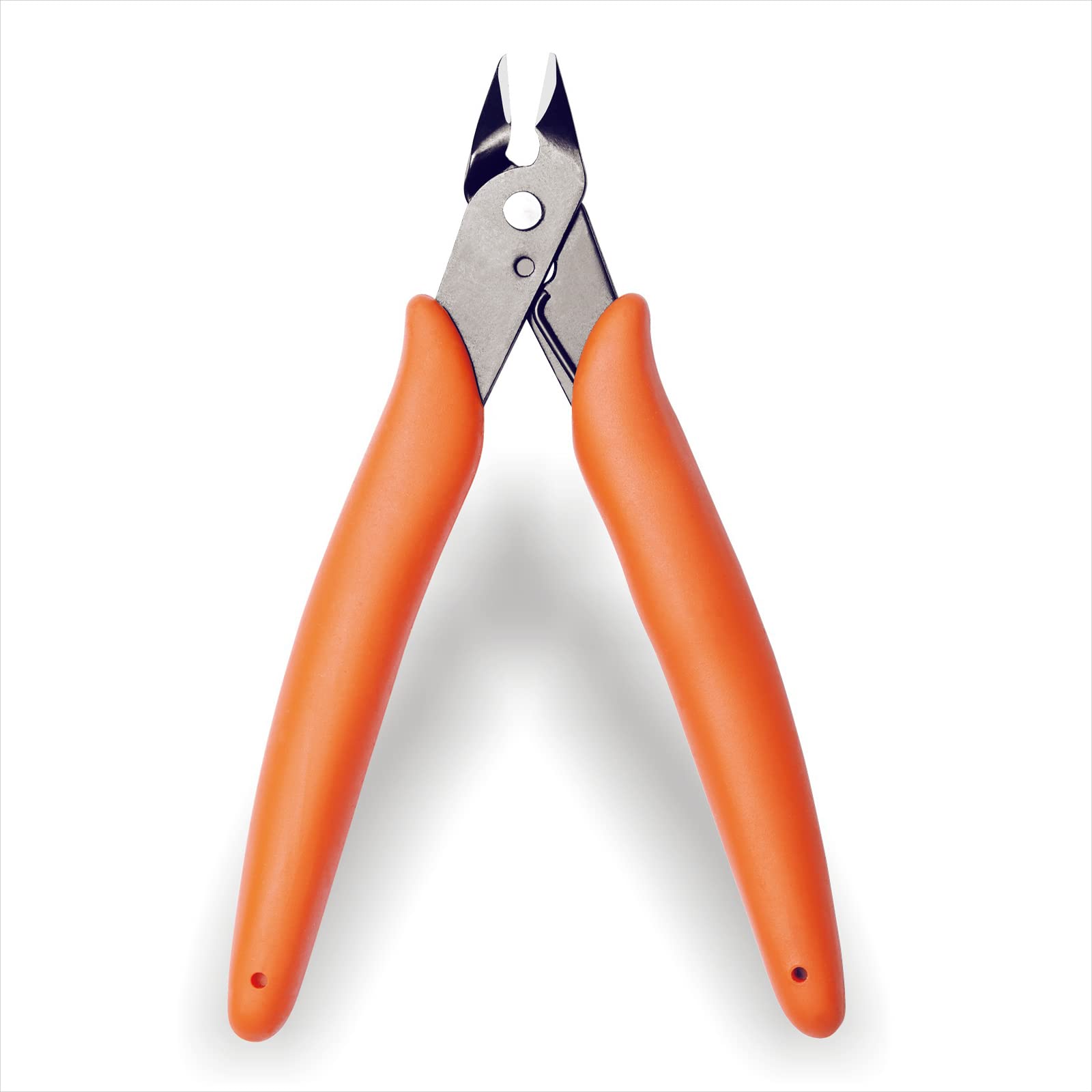 KATA 5 Inch Micro Wire Cutters, Precision Mini Flush Cutters and Clean Cut Pliers for Electronics, Model, Jewelry, Model Kits, Orange - WoodArtSupply