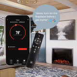 Modern Ember Highmark Traditional 44 Inch Built-in Smart Electric Fireplace Insert | Alexa/WiFi Enabled - Remote Included | Electric Firebox Heater with Multi-Color Flames | 1500W Modern Ember