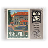 MyPuzzle Asheville: North Carolina, Vintage Poster - Premium 500 Piece Jigsaw Puzzle for Adults MyPuzzle.com