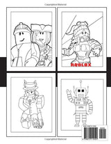 COLORING BOOK: 100+ Coloring Pages To Have Fun And Relax, Great Idea Gift For Cartoon Fans RO-BLOX Majosta