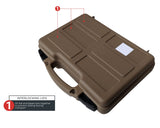 Cedar Mill Fine Firearms TSA Approved Gun Case - Gun Carry-on Bag for Handgun & 9mm Pistol, Revolver - Airline Approved Hard Case - Travel Pistol Carrying Bag (12.3” x 10.5”) Cedar Mill Fine Firearms