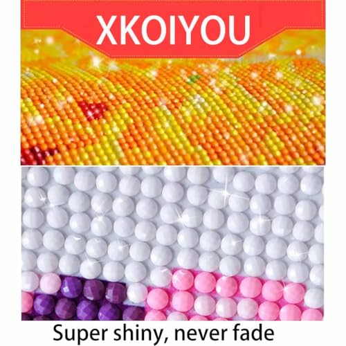 XKOIYOU Cool Dog with Sunglasses Diamond Painting Kits,5D Diamond Painting Diamond Art,Round Full Drill Diamond Art Kits Diamond Dots Crafts for Home Decor Gift 12x16inch XKOIYOU