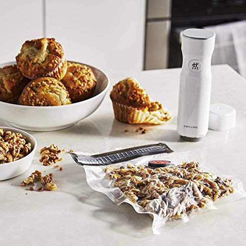 ZWILLING Fresh & Save Vacuum Sealer Machine Starter Set with Airtight Food Storage Container Glass, Sous Vide Bags, Meal Prep ZWILLING