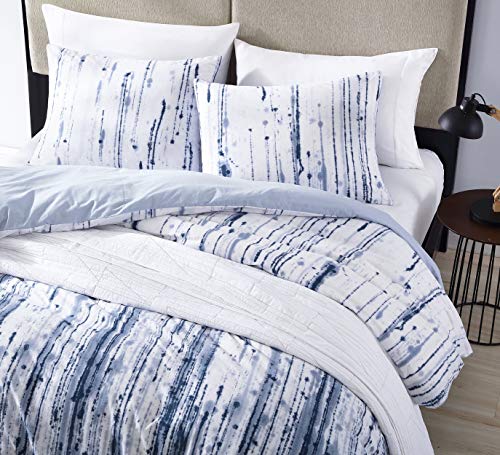 City Scene - Twin Duvet Cover Set, 100% Soft Cotton Bedding for Year Round Comfort, 2 Piece Bed Set with Maching Pilliwcase (Sokal Blue) City Scene