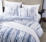 City Scene - Twin Duvet Cover Set, 100% Soft Cotton Bedding for Year Round Comfort, 2 Piece Bed Set with Maching Pilliwcase (Sokal Blue) City Scene