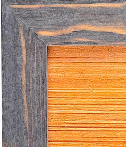 Rustic Wooden Poster Picture Frame 12x18 - Natural Solid Eco Distressed Wood for Wall Mounting Photo Frame - Grey WOOD SIDE ORBIS