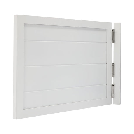 Pattosaey Swinging Door, Interior Half Door Wood Cafe Door Louvered Door for Kitchen Partition Doorways Bar, Auto Close Door with Strong Door Joints (Wihte, 35.4x23.6in) Pattosaey