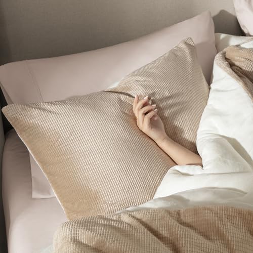 UGG Remina Twin Comforter Set 4 Piece Bed in a Bag with Throw Blanket, Decorative Pillow Sham and Reversible Comforter Hypoallergenic Washable College Dorm Bedding, Twin XL, Brown Birch UGG
