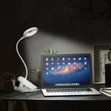 CUHIOY Clip on Reading Light for Bed Headboard, Rechargeable Battery Clamp on Bunk Bed Light, 5 Colors 5 Brightness Flexible Neck Desk Lamp, Eye Protect LED Touch Control Book Lights at Night for Kids CUHIOY