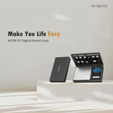 NUTRI FIT Gram Scale Digital Scale 0.01g Accuracy, 500g Small Pocket Scale Jewelry Scale, Weight for Food Ounces and Grams Kitchen Scale, Mg Scale for Powder Medicine Gold Weed, Portable NUTRI FIT