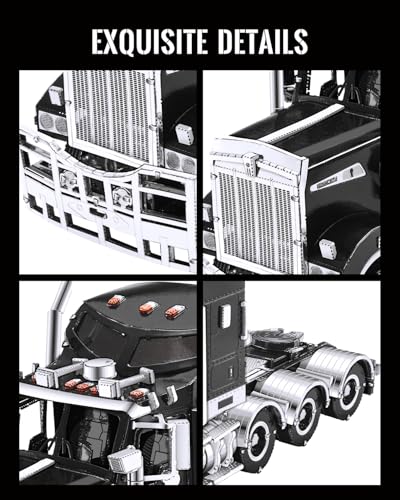 Piececool 3D Metal Puzzles T909 Trucks Model Kits for Adults to Build,DIY Hobbies Building kit Birthday Christmas Day Gifts