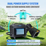 ZAC Portable Laser Marking Machine PRO Fiber Engraver Handheld Marker with 100 * 100mm Field Lens, Dual Power Supply MAX Laser Source 8" Touchscreen, Class II 0.874mW ZAC