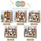 IOTXY Pear Yellow 3-Tier Wooden Open Shelf Bookcase with 8 Cubes IOTXY
