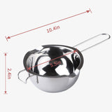 480ML Stainless Steel Double Boiler Universal Melting Pot for Melting Chocolate, Candy, Candle, Soap and Wax(304 Steel) QXSFRKG