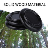 FameFame Solid Wood Piano Caster Piano Leg Floor Protectors, 3-Pack Grand Piano Caster Cups with Non-Slip & Anti-Noise Foam (Black) FameFame