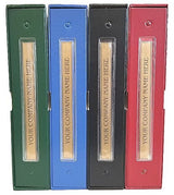 Corporate Kit (Black) - Binder, Slipcase, Minutes & Bylaws, Stock Certificates, Index Tabs & Metal Corporate Seal Hubco