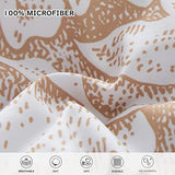 Yogeneg 5 Piece Bed in a Bag Twin Size Comforter Set Botanical Floral Bedding Set,White Flower Leaves Printed on Black Reversible Design,Soft Microfiber Comforter with Sheet Set,All Season(Black,Twin) Yogeneg