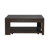 Liberty Furniture Lennox Hill Living Room Oversized Square Cocktail Table - Bark LIBERTY FURNITURE INDUSTRIES, INC.