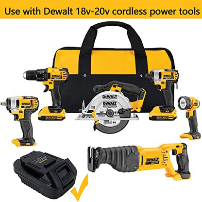 Echoyee MT20DL Battery Adapter, Compatible with Makita 18v Lithium Battery, Convert to Dewalt 18v-20v Lithium Batteries, Work Compatible with Dewalt 18v-20v Cordless Power Tools - WoodArtSupply