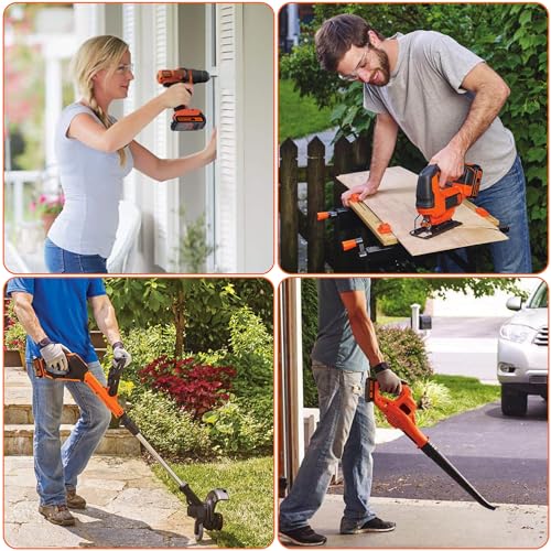 BULL-TECH 20 Volt MAX 2.0Ah Lithium Black and Decker 20V Battery,Compatible with All Power 20V Black and Decker Power+ Tools BULL-TECH